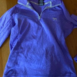 purple quarter zip - womens xs